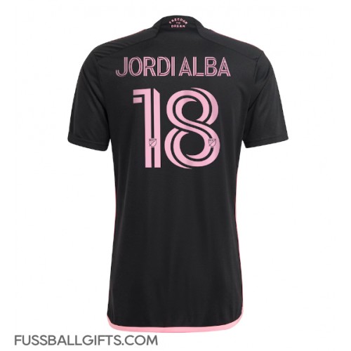 Inter Miami Jordi Alba #18 Fußballbekleidung Auswärtstrikot 2024-25 Kurzarm